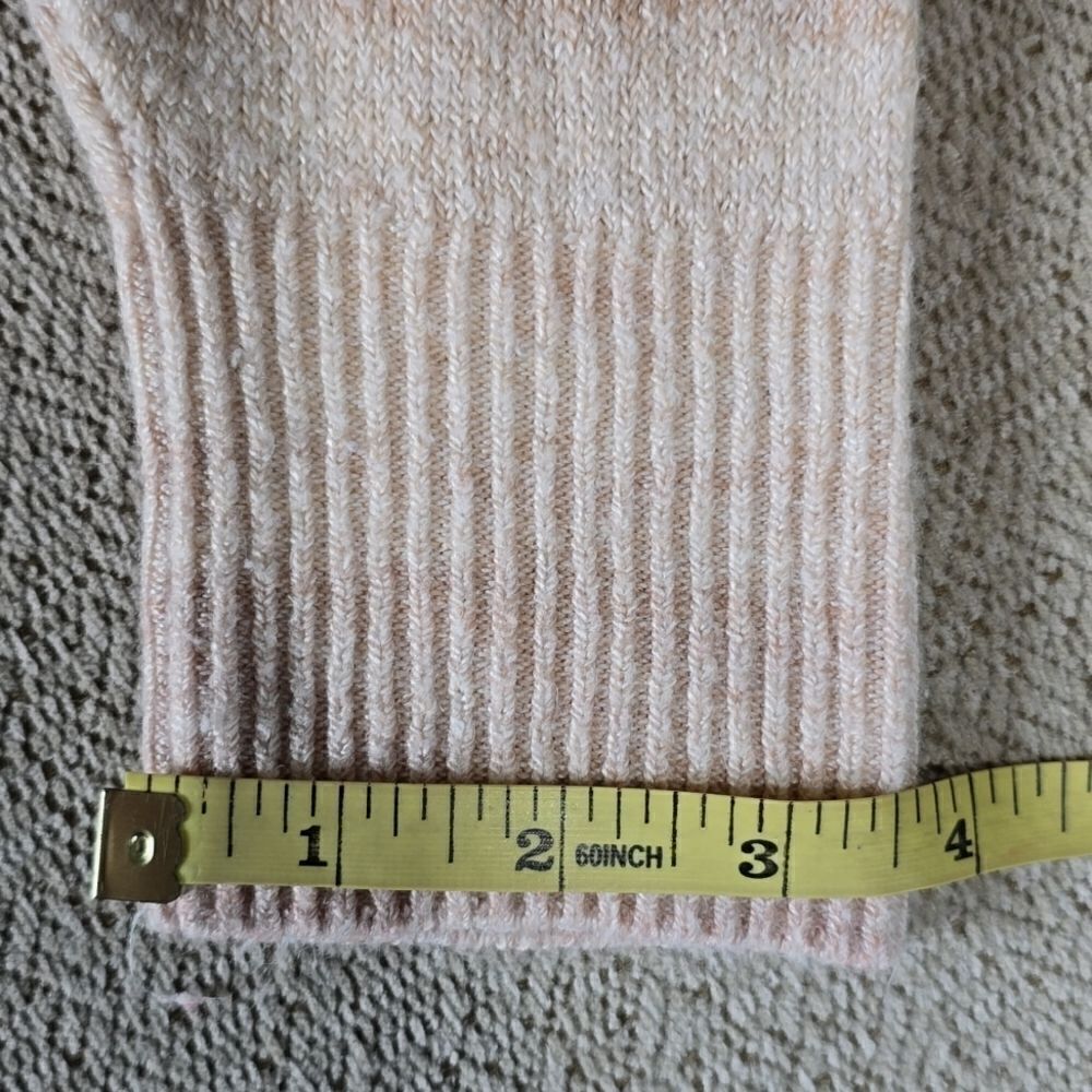 American Eagle Ombre Stripes Cream Mauve Tan Pink Cowl Neck Oversized Sweater-XS - Picture 12 of 13